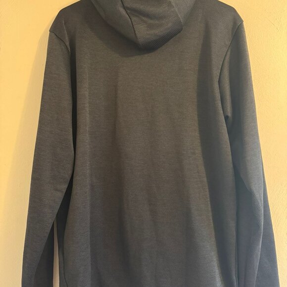 Adidas Hoodie Sweatshirt The Brand With The Three Stripes Gray Men’s Medium Pull - Picture 4 of 4